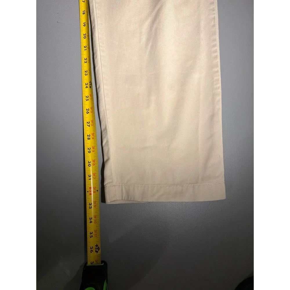 Polo Ralph Lauren Andrew Pant Mens 38x34 Khaki Vintage Double Pleated Chino Tan